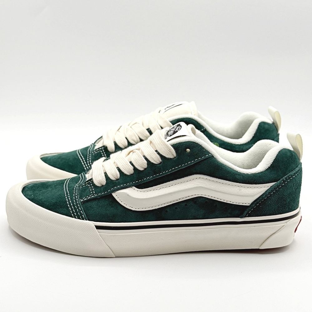 Vans Knu Skool Mens Size 7.5‎ / Womens 9.0 Pig Suede Green/White VN000CS0CX2 NEW